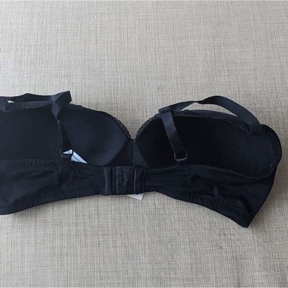 R LINE SLIGHTLY padded wireless black bra 38D B028 - Picture 6 of 10